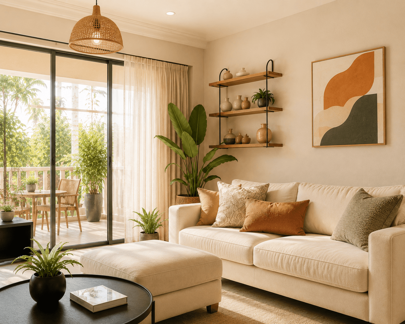 A warm, well-cared-for HOMI living space